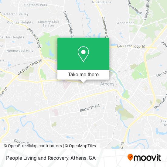 People Living and Recovery map