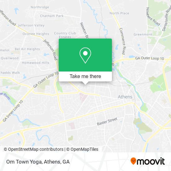 Om Town Yoga map