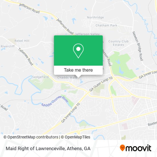 Maid Right of Lawrenceville map