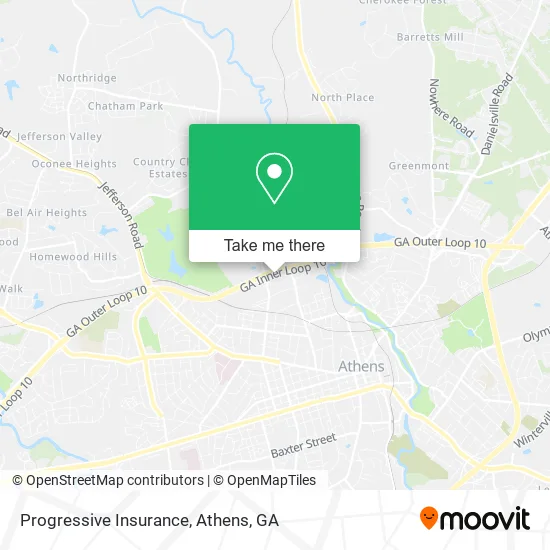 Progressive Insurance map