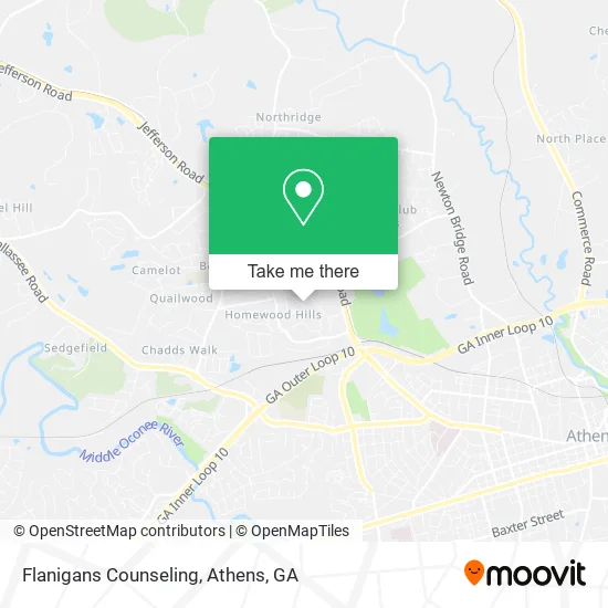 Flanigans Counseling map