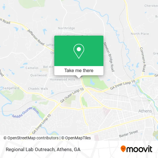 Regional Lab Outreach map