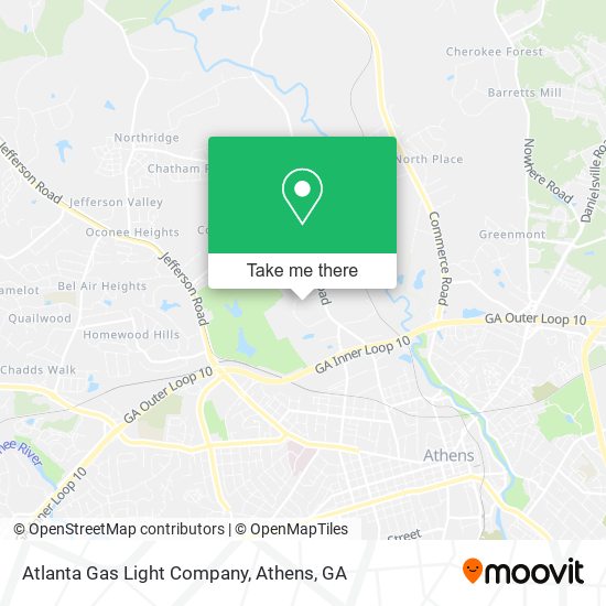 Atlanta Gas Light Company map
