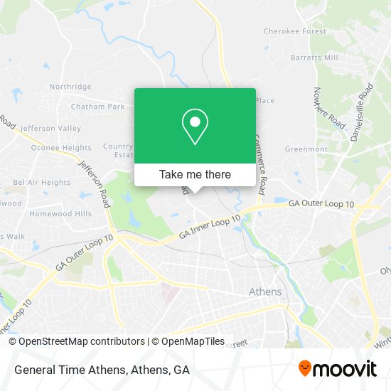 General Time Athens map