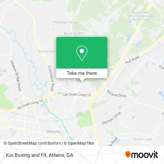 Koi Boxing and Fit map