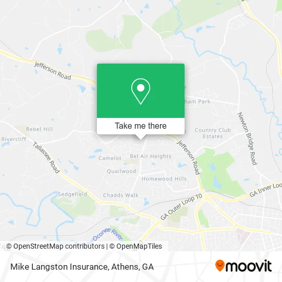 Mike Langston Insurance map