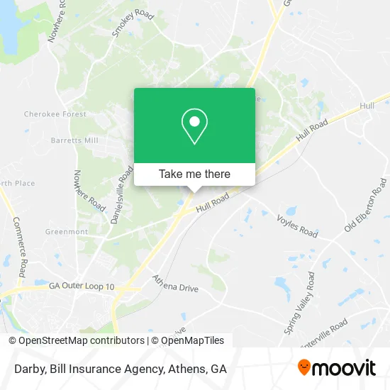 Darby, Bill Insurance Agency map