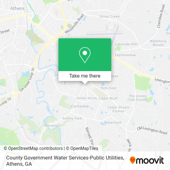 Mapa de County Government Water Services-Public Utilities