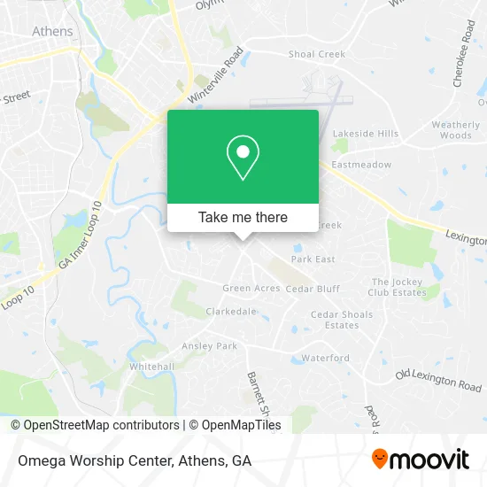 Omega Worship Center map