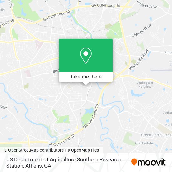 US Department of Agriculture Southern Research Station map