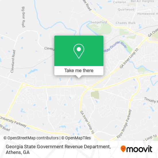 Georgia State Government Revenue Department map