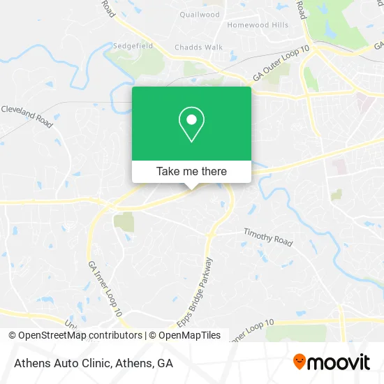 Athens Auto Clinic map