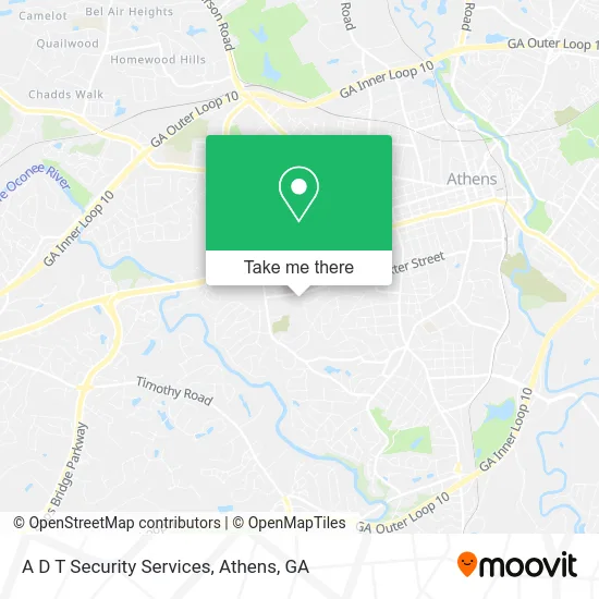 A D T Security Services map