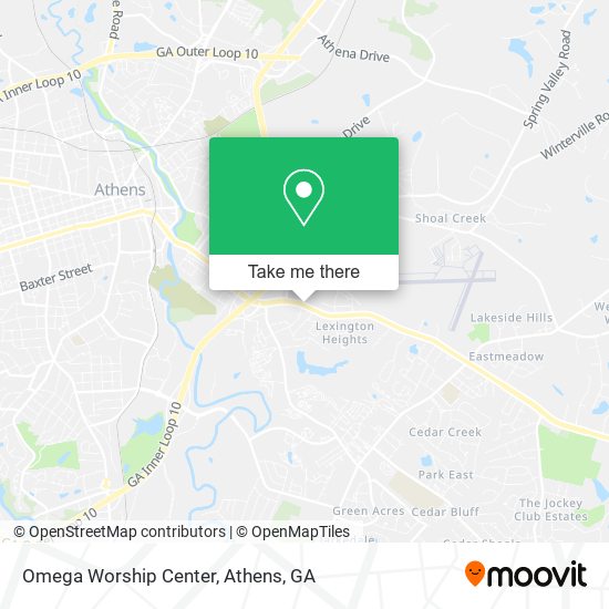 Omega Worship Center map
