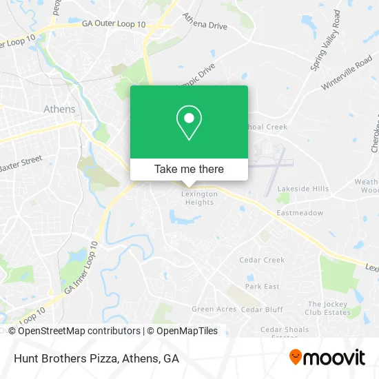 Mapa de Hunt Brothers Pizza