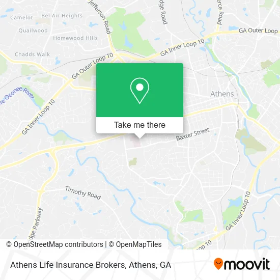 Athens Life Insurance Brokers map