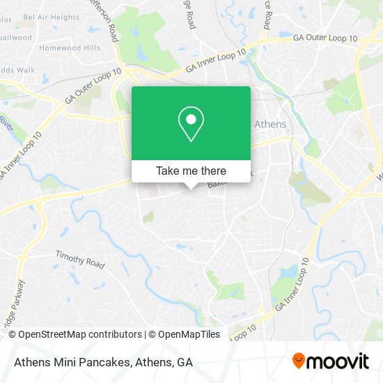 Athens Mini Pancakes map
