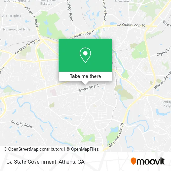 Ga State Government map