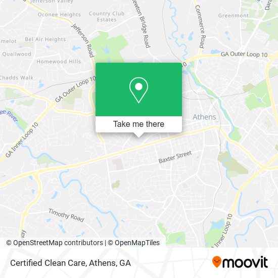 Certified Clean Care map