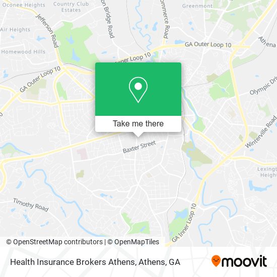 Health Insurance Brokers Athens map
