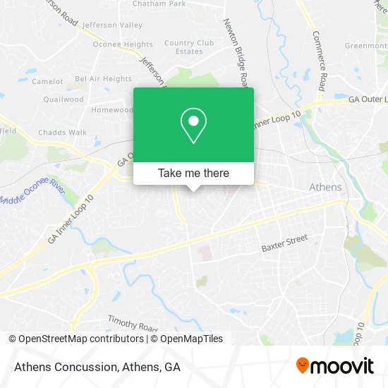 Mapa de Athens Concussion