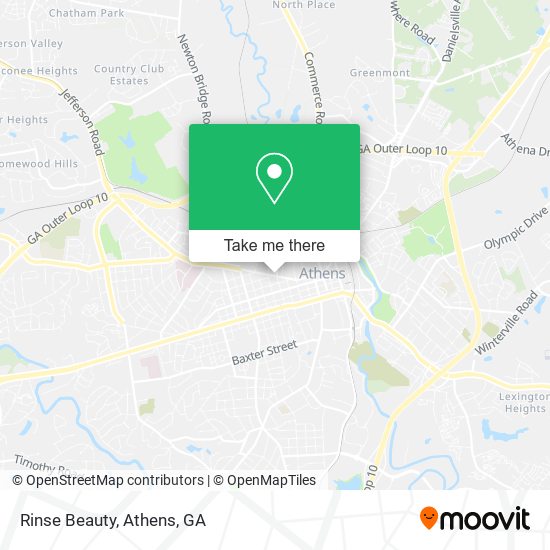 Mapa de Rinse Beauty