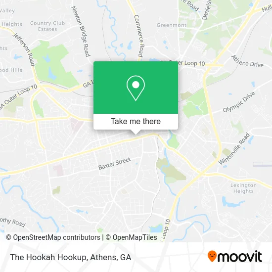 The Hookah Hookup map