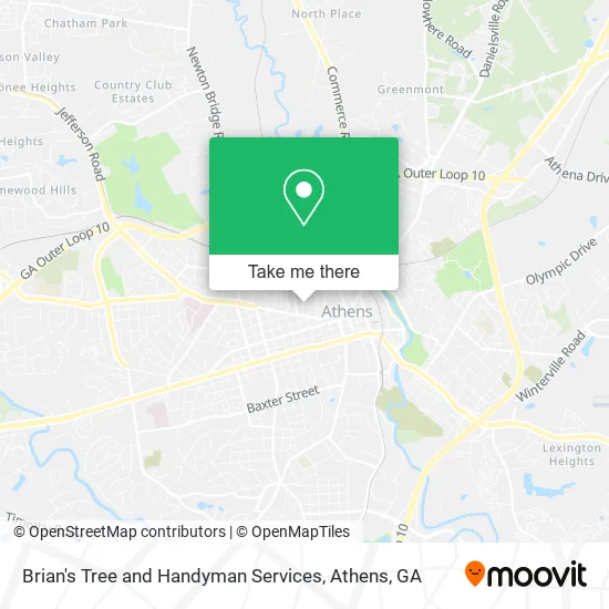 Brian's Tree and Handyman Services map