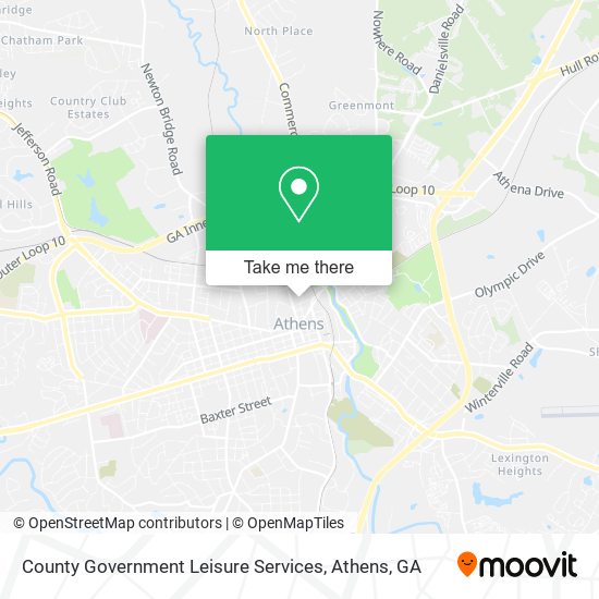 County Government Leisure Services map