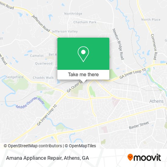 Mapa de Amana Appliance Repair