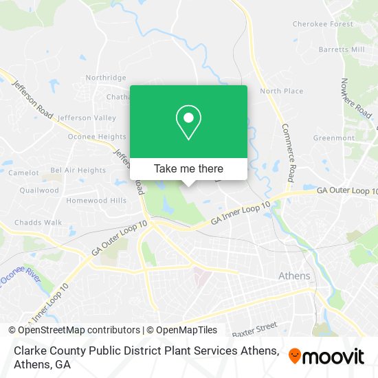 Clarke County Public District Plant Services Athens map