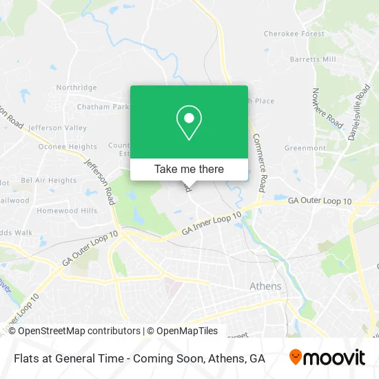 Flats at General Time - Coming Soon map