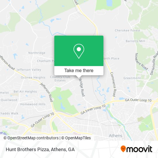 Mapa de Hunt Brothers Pizza