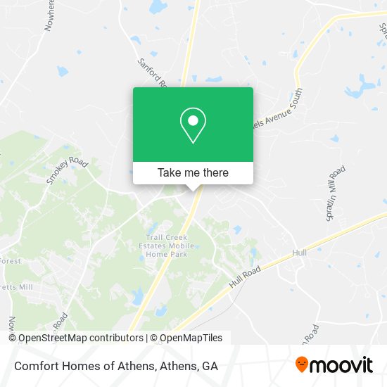 Mapa de Comfort Homes of Athens