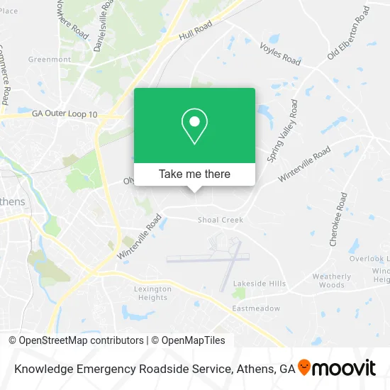 Knowledge Emergency Roadside Service map