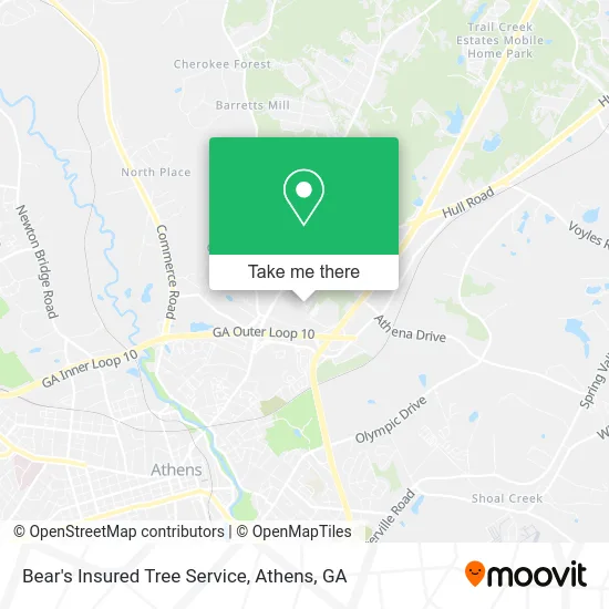 Bear's Insured Tree Service map