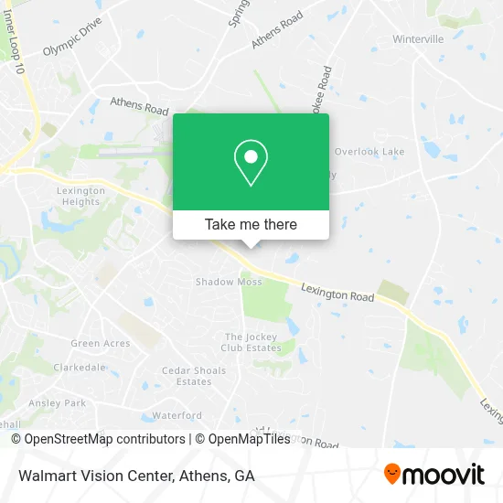 Walmart Vision Center map