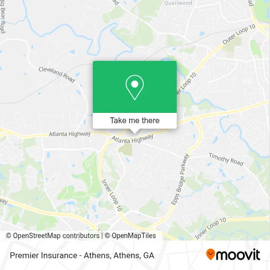 Premier Insurance - Athens map