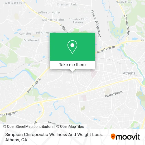 Simpson Chiropractic Wellness And Weight Loss map