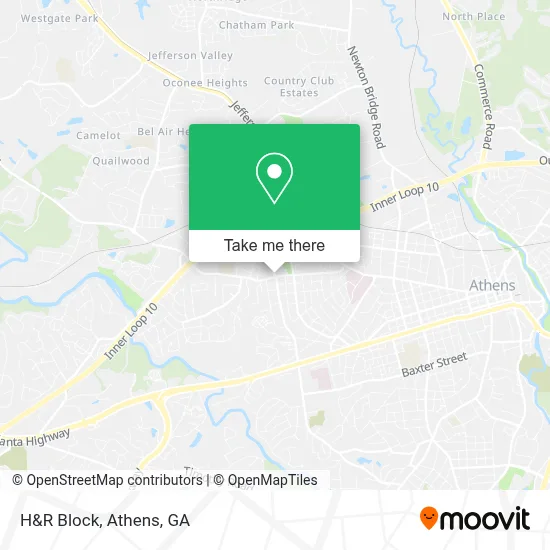 H&R Block map