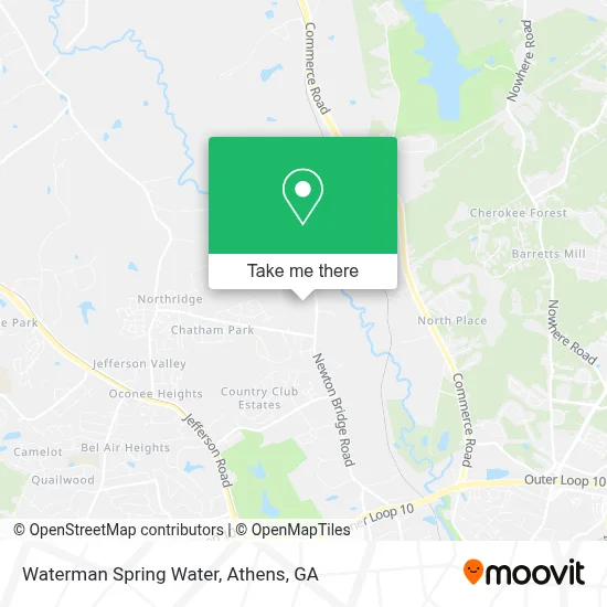 Waterman Spring Water map