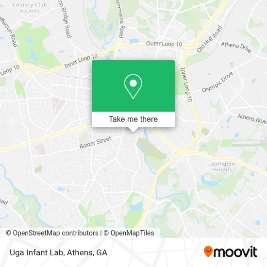 Uga Infant Lab map