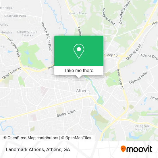 Landmark Athens map