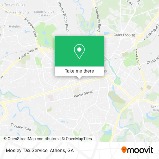 Mosley Tax Service map