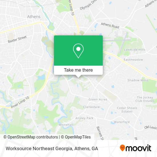 Worksource Northeast Georgia map