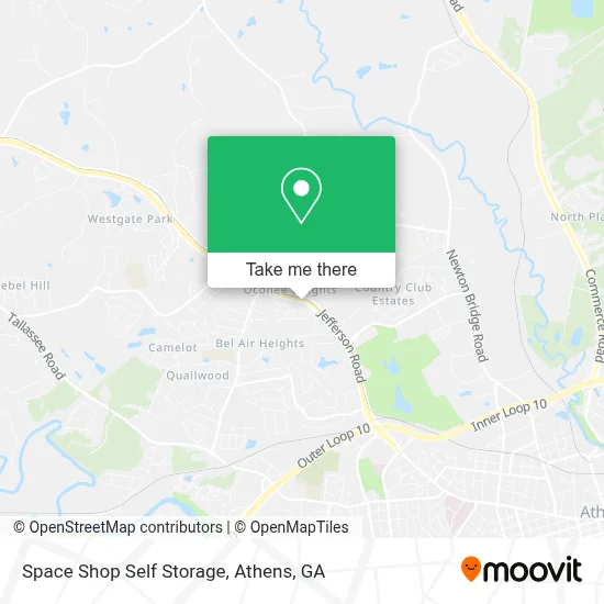 Space Shop Self Storage map