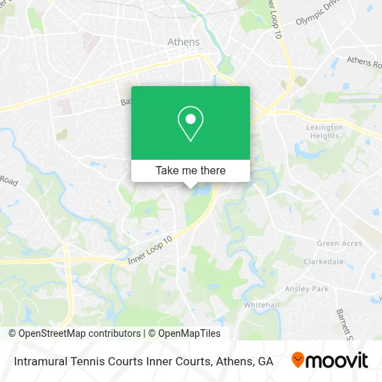 Intramural Tennis Courts Inner Courts map