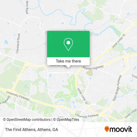 The Find Athens map