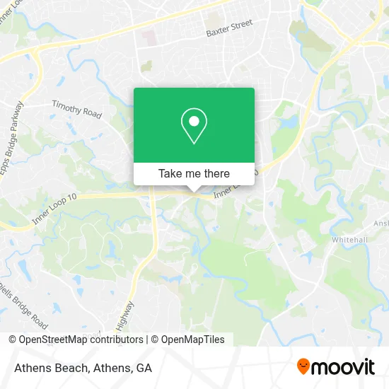 Athens Beach map