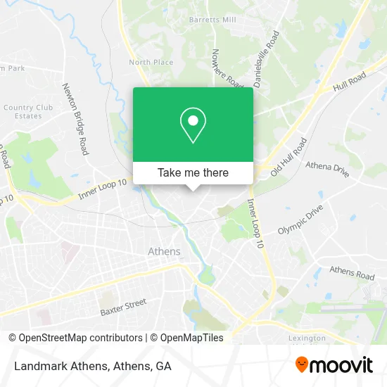 Landmark Athens map